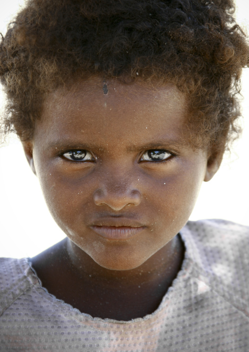 Portrait of an Afar tribe girl, Northern Red Sea, Thio, Eritrea