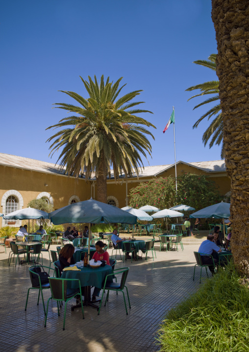 Casa degli italiani restaurant former fascist italian club, Central Region, Asmara, Eritrea