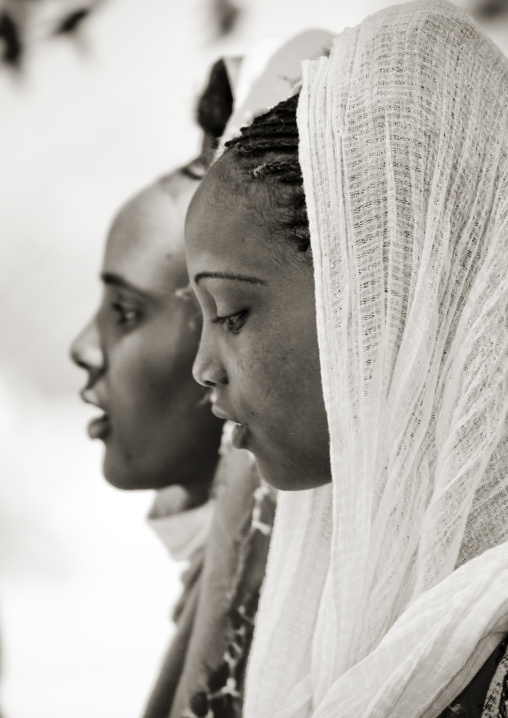 Eritrean orthodox women at festival of Mariam Dearit, Anseba, Keren, Eritrea