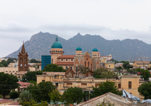 High angle view of the town, Semien-Keih-Bahri, Keren, Eritrea