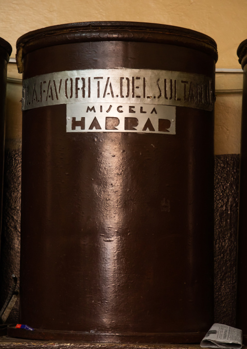 huge barrels inside a Coffee shop, Central region, Asmara, Eritrea