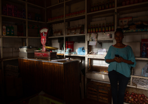 Shop in the market, Central region, Asmara, Eritrea