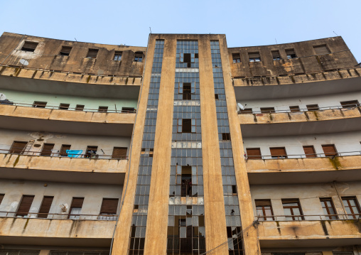 Old apartments building from the italian colonial times, Central region, Asmara, Eritrea