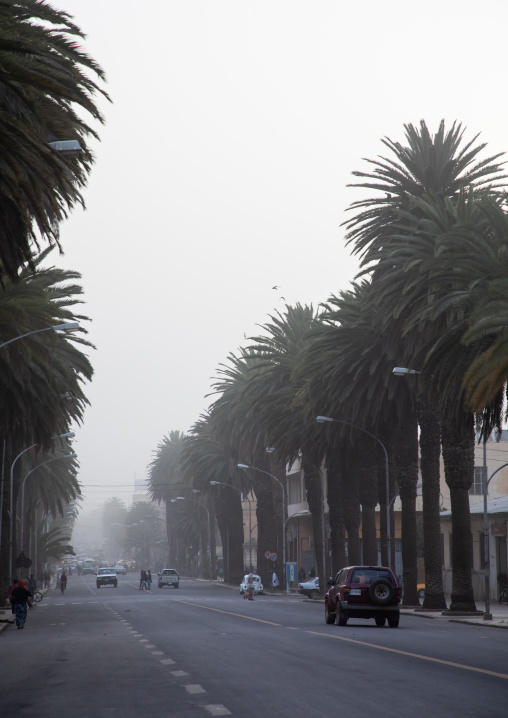 Heathaze on Harnet avenue, Central region, Asmara, Eritrea