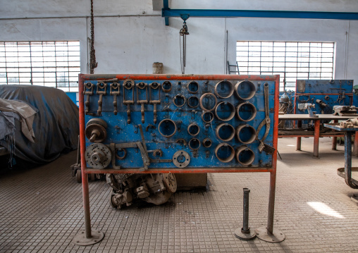 Old FIAT garage now used as a parking, Central region, Asmara, Eritrea