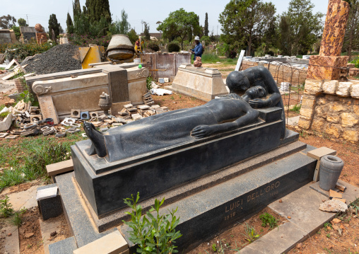 Old graves from the italian colonial era, Central region, Asmara, Eritrea