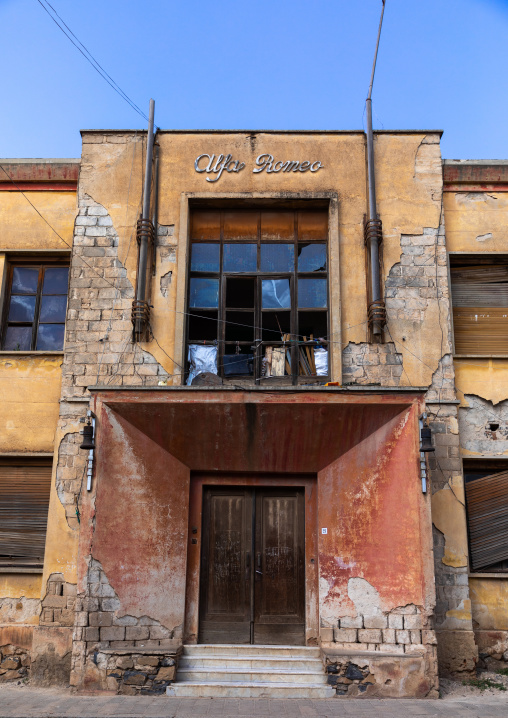 Former apartments for Alpha Romeo from the italian colonial times built in 1937, Central region, Asmara, Eritrea