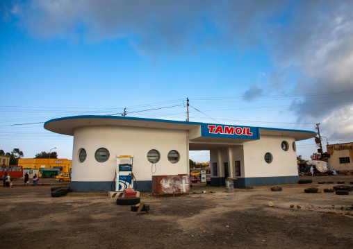 Former AGIP service station built in 1937, Central region, Asmara, Eritrea