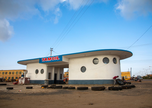 Former AGIP service station built in 1937, Central region, Asmara, Eritrea