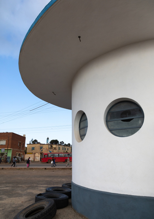 Former AGIP service station built in 1937, Central region, Asmara, Eritrea