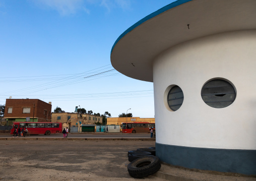 Former AGIP service station built in 1937, Central region, Asmara, Eritrea