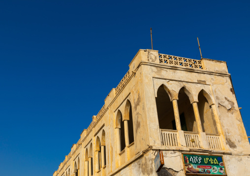 Old ottoman architecture building, Northern Red Sea, Massawa, Eritrea