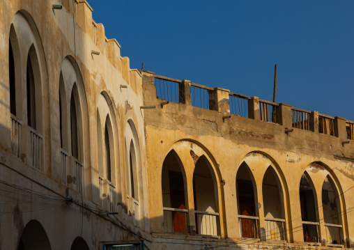 Old ottoman architecture building, Northern Red Sea, Massawa, Eritrea