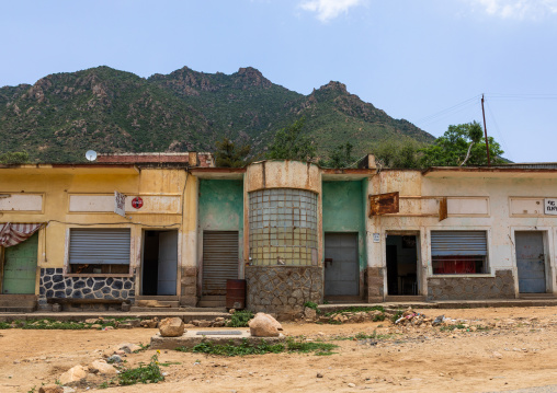 Old colonial building from the italian era, Anseba, Nefasit, Eritrea