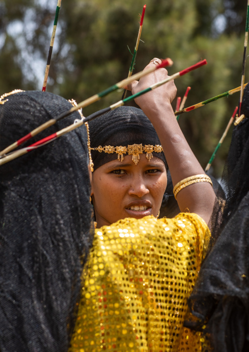 Afar tribe women during expo festival, Central region, Asmara, Eritrea