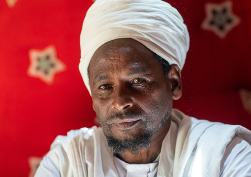 Portrait of a tribal eritrean man, Central region, Asmara, Eritrea