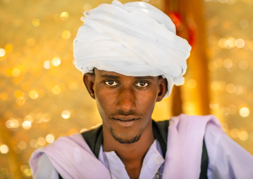 Portrait of a tribal eritrean man, Central region, Asmara, Eritrea