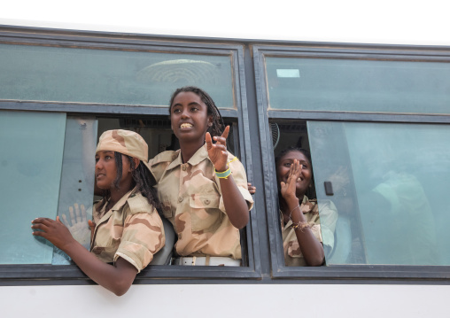 Young eritreans back from sawa military training academy, Semien-Keih-Bahri, Elabered, Eritrea