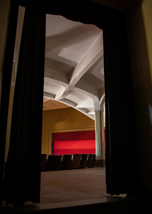 Inside the old opera house from the italian colonial times, Central region, Asmara, Eritrea