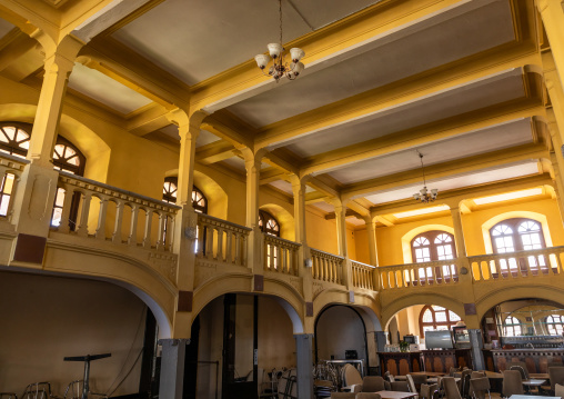 Inside the old opera house bar from the italian colonial times, Central region, Asmara, Eritrea