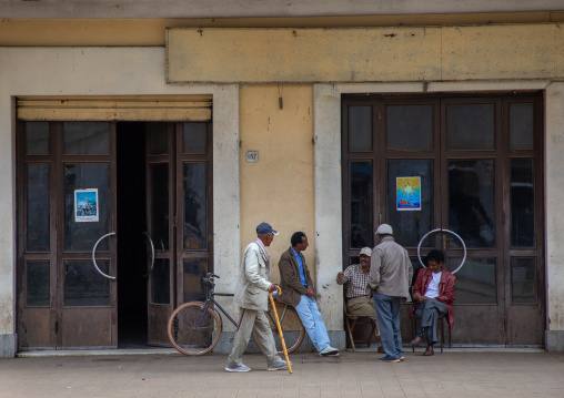 Eritrean men in the street, Central region, Asmara, Eritrea