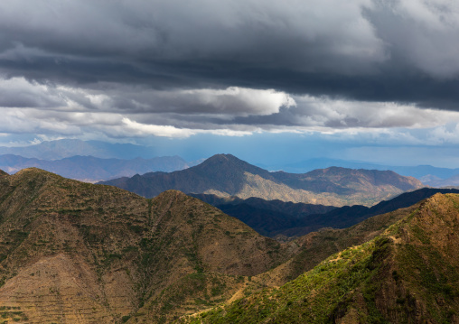 Storm clouds in the highlands, Central region, Asmara, Eritrea