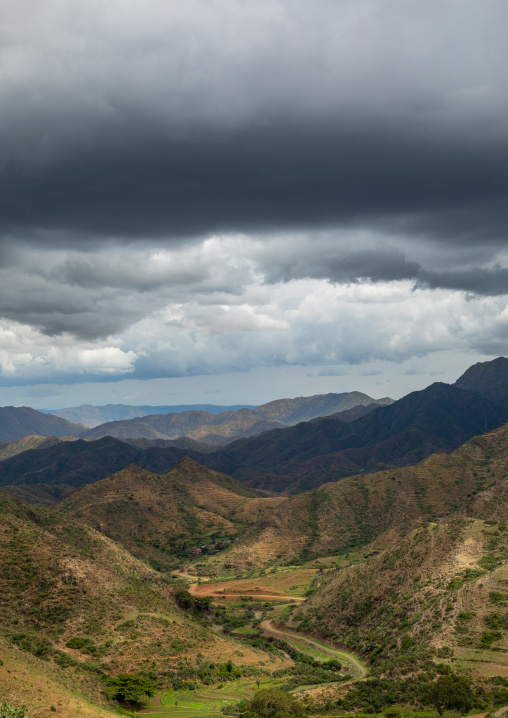 Storm clouds in the highlands, Central region, Asmara, Eritrea