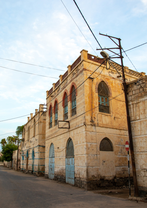 old Ottoman architecture building, Northern Red Sea, Massawa, Eritrea