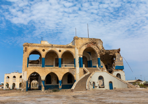 Ruins of the old palace of Haile Selassie, Northern Red Sea, Massawa, Eritrea