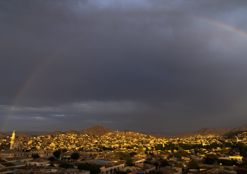 Rainbow over the town, Semien-Keih-Bahri, Keren, Eritrea