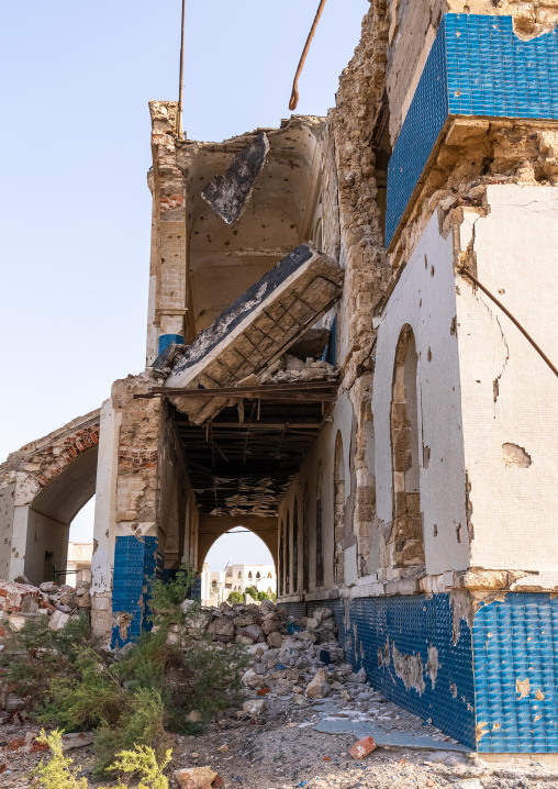 Ruins of the old palace of Haile Selassie, Northern Red Sea, Massawa, Eritrea