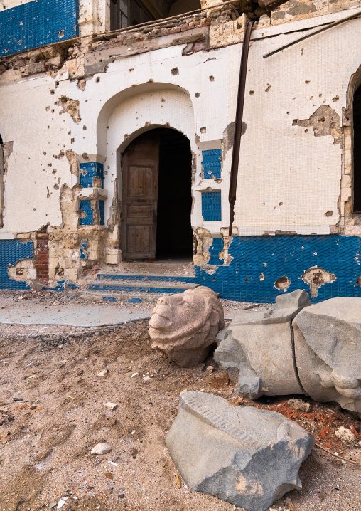 Ruins of the old palace of Haile Selassie, Northern Red Sea, Massawa, Eritrea