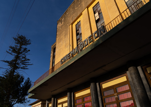 Odeon cinema from the italian colonial times, Central Region, Asmara, Eritrea