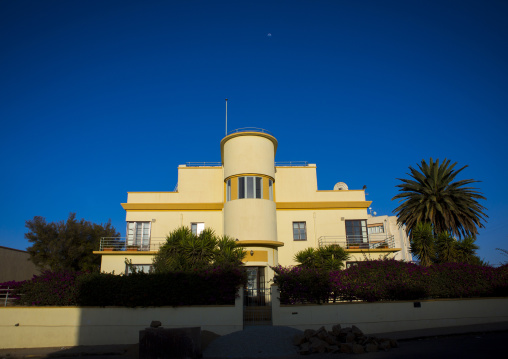 Art deco italian colonial building, Central Region, Asmara, Eritrea