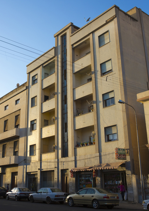 Art deco italian colonial building, Central Region, Asmara, Eritrea