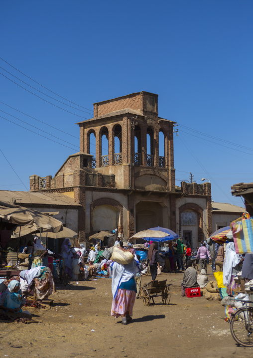 Medebar metal market gate, Central Region, Asmara, Eritrea