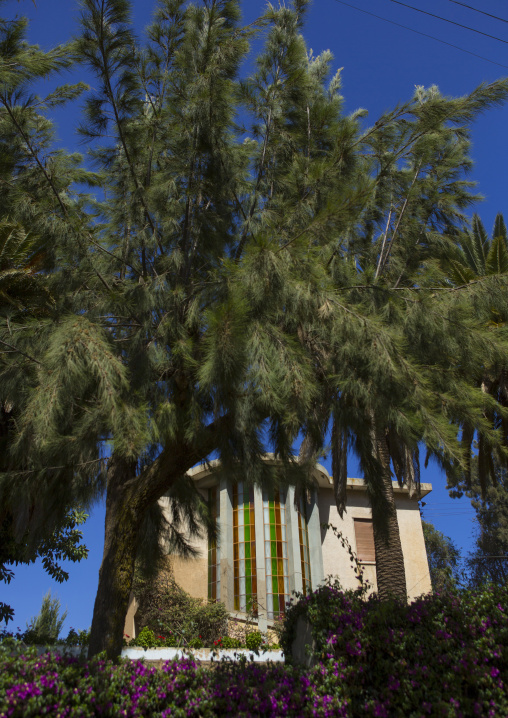 Art deco italian colonial building, Central Region, Asmara, Eritrea