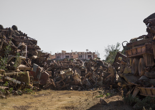 Tank and truck graveyard, Central Region, Asmara, Eritrea