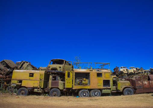 Tank and truck graveyard, Central Region, Asmara, Eritrea