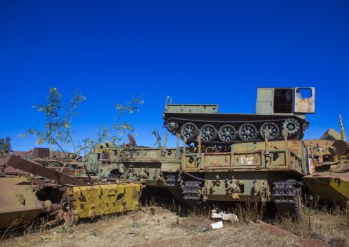 Tank and truck graveyard, Central Region, Asmara, Eritrea