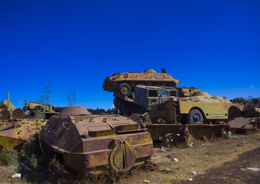 Tank and truck graveyard, Central Region, Asmara, Eritrea