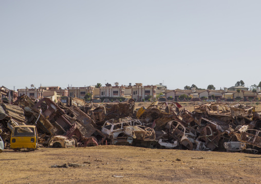 Tank and truck graveyard, Central Region, Asmara, Eritrea