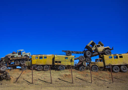 Tank and truck graveyard, Central Region, Asmara, Eritrea