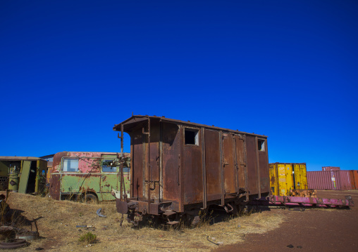 Tank and truck graveyard, Central Region, Asmara, Eritrea