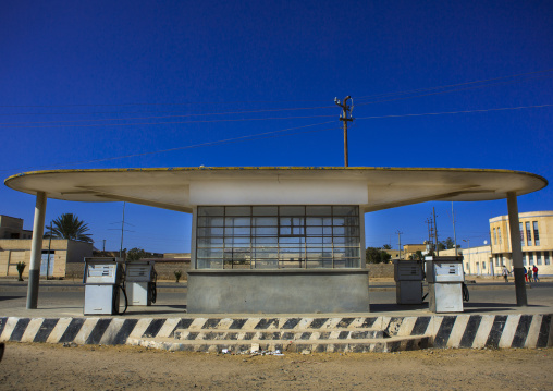 Old colonial italian gas station, Debub, Dekemhare, Eritrea