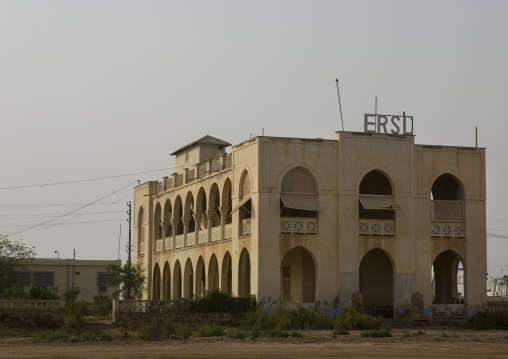 Eritrean shipping lines building, Northern Red Sea, Massawa, Eritrea