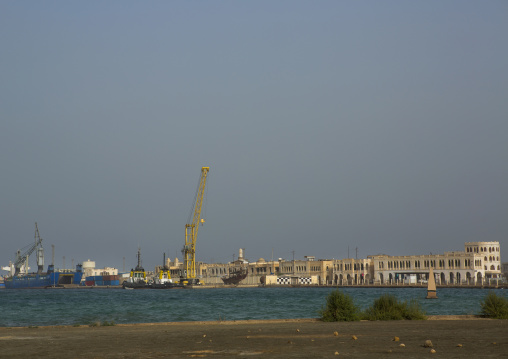 Cranes in the port, Northern Red Sea, Massawa, Eritrea