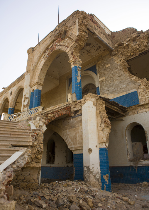 Ruins of the old palace of Haile Selassie, Northern Red Sea, Massawa, Eritrea