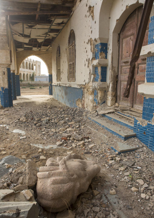 Ruins of the old palace of Haile Selassie, Northern Red Sea, Massawa, Eritrea