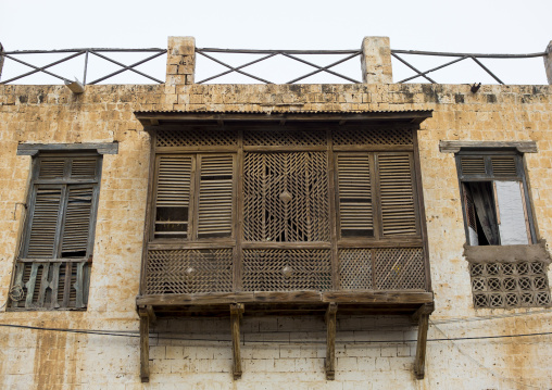 Mashrabiyah on an old ottoman house, Northern Red Sea, Massawa, Eritrea